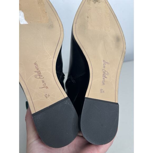 Sam Edelman Weslie Leather Wedge Ankle Boots Pointed Toe Women’s Size 8.5 - Picture 11 of 11